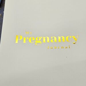 Gold and Cream Pregnancy Journal